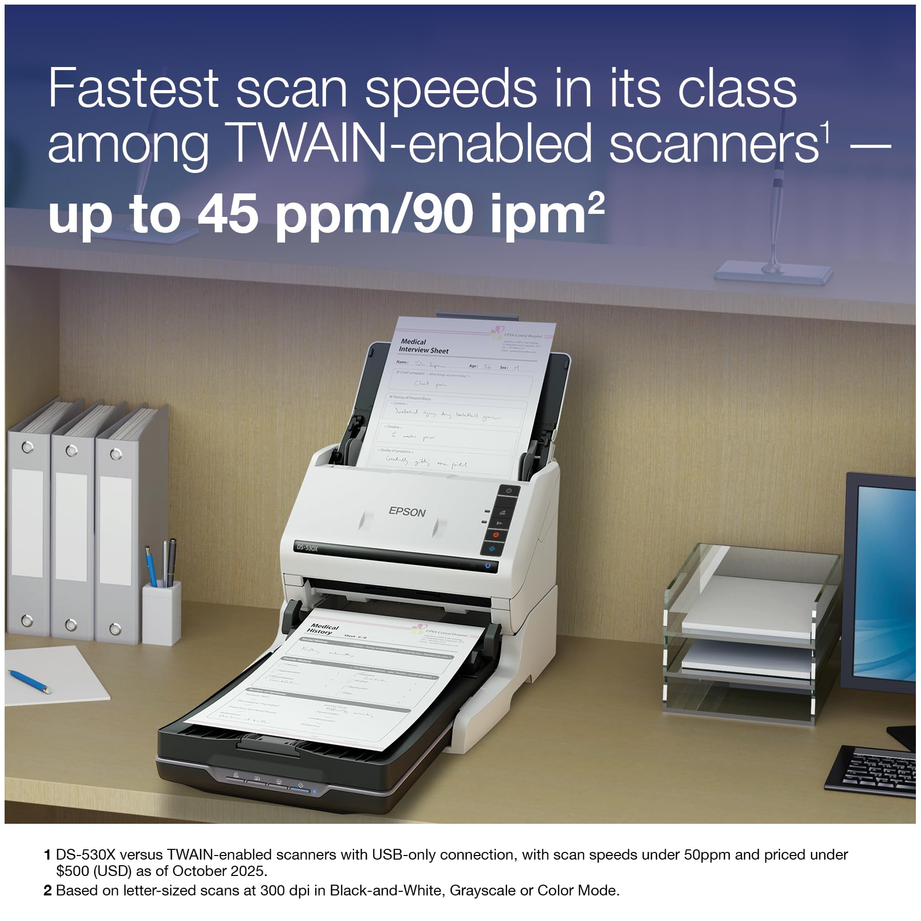 Amazon.com: Epson DS-530X Color Duplex Desktop Document Scanner